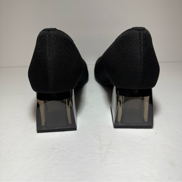 Vivaia Pointed-Toe Block Heel (Aria Block Heels) Black pumps Size 41.5 US 10 - Picture 5 of 16